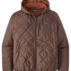 Patagonia Brown Quilted Jacket - Diamond Quilted Bomber Hoodie